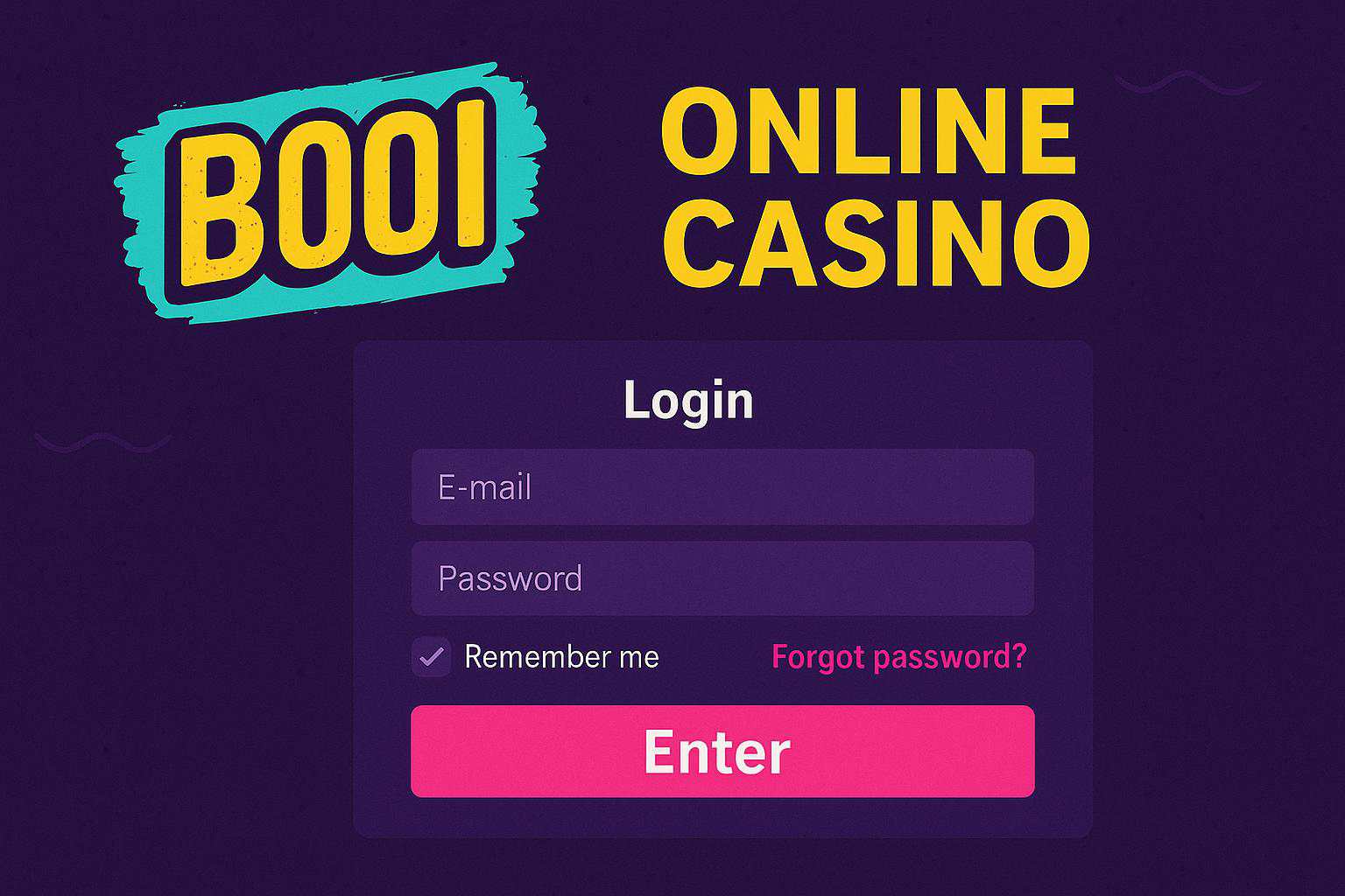 Login no Cassino BOOI